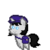 Size: 128x128 | Tagged: safe, alternate version, artist:pixelanon, oc, oc only, oc:joyride, pony, unicorn, colt quest, 8-bit, alternate color palette, child, cute, female, filly, foal, hat, horn, mailbag, mailmare, mailpony, pixel art, pointy ponies, postman's hat, postmare, simple background, solo, transparent background