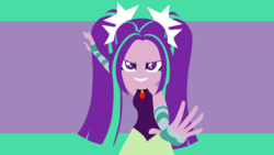 Size: 3840x2160 | Tagged: safe, artist:nicolasnsane, aria blaze, equestria girls, g4, female, high res, looking at you, minimalist, simple background, sleeveless, solo, vector, wallpaper
