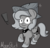 Size: 1560x1500 | Tagged: safe, artist:narmet, princess luna, moonstuck, g4, cartographer's cap, exclamation point, female, filly, grayscale, hat, monochrome, solo, woona