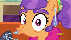 Size: 1920x1080 | Tagged: safe, screencap, plaid stripes, g4, the saddle row review, discovery family logo, duckface, faic, spoon