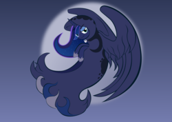 Size: 1240x877 | Tagged: safe, artist:alixnight, princess luna, spirit of hearth's warming yet to come, a hearth's warming tail, g4, my little pony: friendship is magic, female, moon, solo, vector