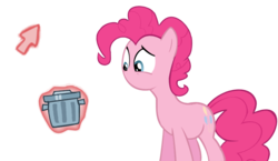 Size: 845x489 | Tagged: safe, artist:touhoubrony, pinkie pie, g4, magic duel, bubble berry, no mouth, no nose, rule 63, scene interpretation, simple background, solo, transparent background