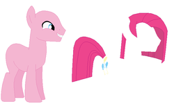 Size: 680x409 | Tagged: safe, artist:selenaede, pinkie pie, earth pony, pony, g4, bald, base, bubble berry, bubblini davinci berry, male, pinkamena diane pie, pony base, rule 63, solo, stallion