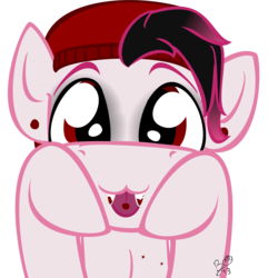 Size: 2000x2000 | Tagged: safe, artist:php37, pinkie pie, vampire, vampony, g4, bubble berry, fangs, high res, rule 63, simple background, solo, transparent background, vector