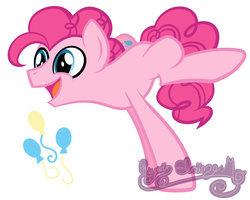 Size: 5000x4000 | Tagged: safe, artist:becauseimpink, pinkie pie, g4, absurd resolution, bubble berry, rule 63, solo, watermark