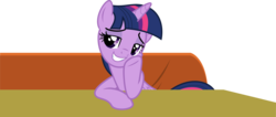 Size: 1803x767 | Tagged: safe, artist:keronianniroro, twilight sparkle, alicorn, pony, g4, the saddle row review, bedroom eyes, female, mare, simple background, sitting, solo, table, transparent background, twilight sparkle (alicorn), vector