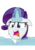 Size: 566x800 | Tagged: safe, artist:seahawk270, rarity, pony, unicorn, g4, the saddle row review, female, floppy ears, horn, levitation, magic, newspaper, no spoilers, open mouth, simple background, solo, telekinesis, transparent background, vector