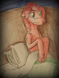 Size: 524x691 | Tagged: safe, artist:php37, pinkie pie, g4, bubble berry, rule 63, solo, traditional art