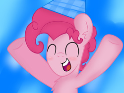 Size: 2592x1944 | Tagged: safe, artist:lightning143, pinkie pie, g4, bubble berry, hat, lampshade hat, rule 63, solo