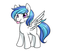 Size: 2500x2100 | Tagged: safe, artist:azure-doodle, oc, oc only, oc:valiance, pegasus, pony, high res, simple background, solo, tongue out, white background