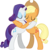 Size: 5085x5155 | Tagged: safe, artist:ramseybrony17, applejack, rarity, earth pony, pony, unicorn, g4, absurd resolution, eyes closed, female, hug, lesbian, mare, ship:rarijack, shipping, simple background, transparent background