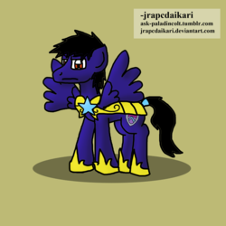 Size: 1582x1582 | Tagged: safe, artist:jrapcdaikari, oc, oc only, oc:paladin colt, angry, solo