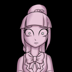 Size: 900x900 | Tagged: safe, artist:kul, sour sweet, equestria girls, g4, bowtie, clothes, crying, crystal prep academy, crystal prep academy uniform, female, sad, school uniform, shocked, solo, vest