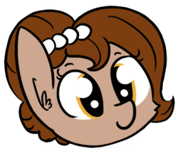 Size: 354x301 | Tagged: safe, artist:dsp2003, artist:tjpones, oc, oc only, oc:brownie bun, earth pony, pony, colored, female, head only, simple background, transparent background