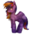 Size: 668x692 | Tagged: safe, artist:obsidianocelot, artist:snowkitty24, oc, oc only, oc:electric aura, pegasus, pony, female, flower, mare, solo