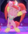 Size: 278x337 | Tagged: safe, screencap, flashdancer, pacific glow, earth pony, pony, g4, the saddle row review, ^^, animated, bipedal, c:, cropped, cute, dancing, dancing queen, eyes closed, female, glowbetes, leg warmers, mare, pacifier, pigtails, rave, smiling, solo focus