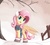 Size: 1935x1728 | Tagged: safe, artist:bugplayer, edit, fluttershy, pegasus, pony, g4, boots, bugplayer is trying to murder us, clothes, cute, earmuffs, female, fence, mare, open mouth, scarf, shyabetes, snow, snowfall, solo, sweet dreams fuel, tree, winter outfit