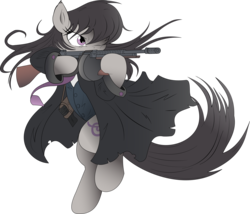 Size: 3000x2569 | Tagged: safe, artist:ncmares, artist:shysolid, edit, octavia melody, earth pony, pony, g4, bipedal, clothes, female, high res, mafia, mafia octavia, mare, simple background, solo, standing, standing on one leg, tommy gun, transparent background, vector, weapon