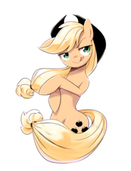 Size: 1280x1669 | Tagged: safe, artist:30clock, applejack, g4, female, solo, tongue out