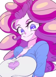 Size: 540x745 | Tagged: safe, artist:kaikoinu, pinkie pie, equestria girls, g4, big breasts, breasts, busty pinkie pie, female, solo, tight clothing, wip