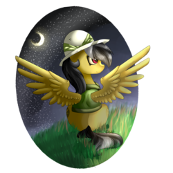 Size: 2000x2000 | Tagged: safe, artist:ognevitsa, daring do, g4, female, high res, moon, night, solo