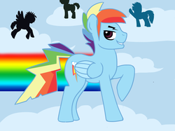 Size: 1890x1417 | Tagged: safe, artist:booksandcases, rainbow dash, g4, rainbow blitz, rule 63