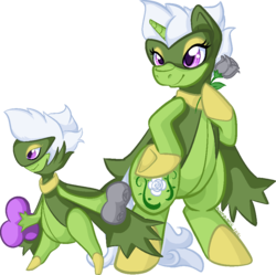 Size: 970x965 | Tagged: safe, artist:paintsplatter, roserade, pokémon, ponified, video game