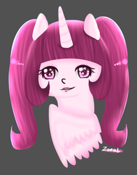 Size: 603x770 | Tagged: source needed, useless source url, safe, artist:zanal, oc, oc only, alicorn, pony, alicorn oc, bust, colored pupils, faic, portrait, solo