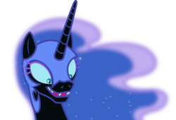 Size: 5000x3399 | Tagged: safe, artist:dashiesparkle, nightmare moon, g4, .svg available, absurd resolution, fangs, female, simple background, solo, transparent background, vector