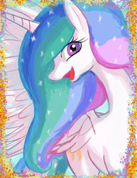 Size: 1280x1656 | Tagged: safe, artist:definisher, princess celestia, g4, female, looking at you, solo