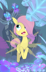 Size: 3300x5100 | Tagged: safe, artist:kryptchild, fluttershy, butterfly, g4, absurd resolution