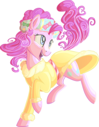 Size: 697x900 | Tagged: safe, artist:crponies, pinkie pie, spirit of hearth's warming presents, a hearth's warming tail, g4, female, simple background, smiling, solo, transparent background