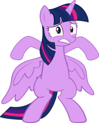 Size: 1820x2250 | Tagged: safe, artist:bluetech, twilight sparkle, alicorn, pony, g4, the saddle row review, .svg available, bipedal, female, inkscape, mare, nervous, simple background, solo, spread wings, standing, transparent background, twilight sparkle (alicorn), vector