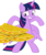 Size: 927x1092 | Tagged: safe, artist:bluetech, edit, twilight sparkle, alicorn, pony, g4, my little pony: friendship is magic, the saddle row review, female, food, inkscape, mare, quesadilla, simple background, solo, spread wings, standing, they're just so cheesy, transparent background, twilight is afraid of quesadillas, twilight sparkle (alicorn), vector