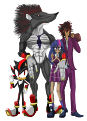 Size: 1715x2386 | Tagged: safe, artist:urhangrzerg, sci-twi, twilight sparkle, hedgehog, equestria girls, g4, briefcase, clothes, crossover, crossover shipping, crystal prep academy uniform, equestria girls-ified, male, mutant, school uniform, shadow the hedgehog, shadtwi, shipping, simple background, sonic the hedgehog, sonic the hedgehog (series), transparent background