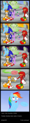 Size: 1024x4216 | Tagged: safe, artist:penguin04, rainbow dash, spike, twilight sparkle, alicorn, fox, pony, g4, comic, crossover, female, high res, knuckles the echidna, male, mare, master emerald, miles "tails" prower, ring, sonic the hedgehog, sonic the hedgehog (series), twilight sparkle (alicorn)