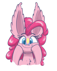 Size: 1000x1250 | Tagged: safe, artist:heir-of-rick, derpibooru exclusive, pinkie pie, g4, alternative cutie mark placement, facial cutie mark, impossibly large ears