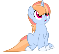 Size: 768x704 | Tagged: safe, artist:crystalmoon101, oc, oc only, oc:atmosphere, offspring, parent:prince blueblood, parent:rainbow dash, parents:bluedash, solo