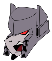 Size: 638x750 | Tagged: safe, artist:combatkaiser, crossover, megatron, ponified, simple background, transformers, transformers animated, transparent background