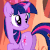 Size: 466x466 | Tagged: safe, artist:slb94, edit, edited screencap, screencap, twilight sparkle, g4, owl's well that ends well, animated, eating, female, food, frown, hot dog, looking back, loop, meat, not salmon, open mouth, ponies eating meat, sausage, solo, wat