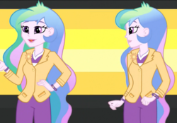 Size: 700x488 | Tagged: safe, screencap, princess celestia, principal celestia, equestria girls, g4, my little pony equestria girls: friendship games, self paradox