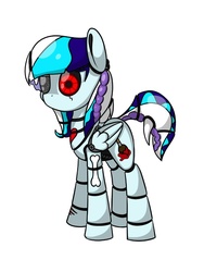 Size: 768x1024 | Tagged: safe, artist:black-pie, oc, oc only, pony, robot, robot pony, solo