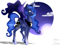 Size: 1600x1200 | Tagged: safe, artist:cecilycabbage, artist:crponies, princess luna, tantabus, g4, collaboration