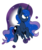 Size: 1024x1229 | Tagged: safe, artist:theartistsora, princess luna, g4, female, flying, solo