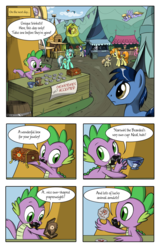 Size: 1750x2700 | Tagged: safe, artist:sirzi, artist:true line translators, spike, dragon, earth pony, pegasus, pony, unicorn, comic:talisman for a pony, g4, comic, crossover, jackie chan adventures, moustache, talisman, this will end in tears and/or death, translation, xk-class end-of-the-world scenario
