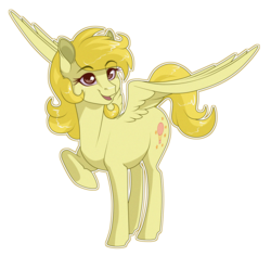 Size: 1000x945 | Tagged: safe, artist:sugarcup, lofty, pegasus, pony, g1, female, mare, raised hoof, simple background, solo, transparent background