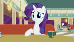 Size: 1920x1080 | Tagged: safe, screencap, rarity, g4, the saddle row review, offscreen character, pov
