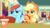 Size: 1920x1080 | Tagged: safe, screencap, applejack, honey curls, mare e. lynn, rainbow dash, g4, the saddle row review, hoofbump