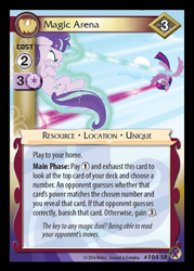 Size: 358x500 | Tagged: safe, enterplay, starlight glimmer, twilight sparkle, alicorn, pony, unicorn, g4, marks in time, my little pony collectible card game, ccg, duo, duo female, female, horn, mare, merchandise, twilight sparkle (alicorn)