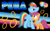 Size: 2880x1800 | Tagged: safe, artist:fuzon-s edits, artist:greenmachine987, artist:vector-brony, rainbow dash, scootaloo, g4, crossover, logo parody, miles "tails" prower, parody, ring, scootalove, sega, sonic the hedgehog, sonic the hedgehog (series), vector, wallpaper